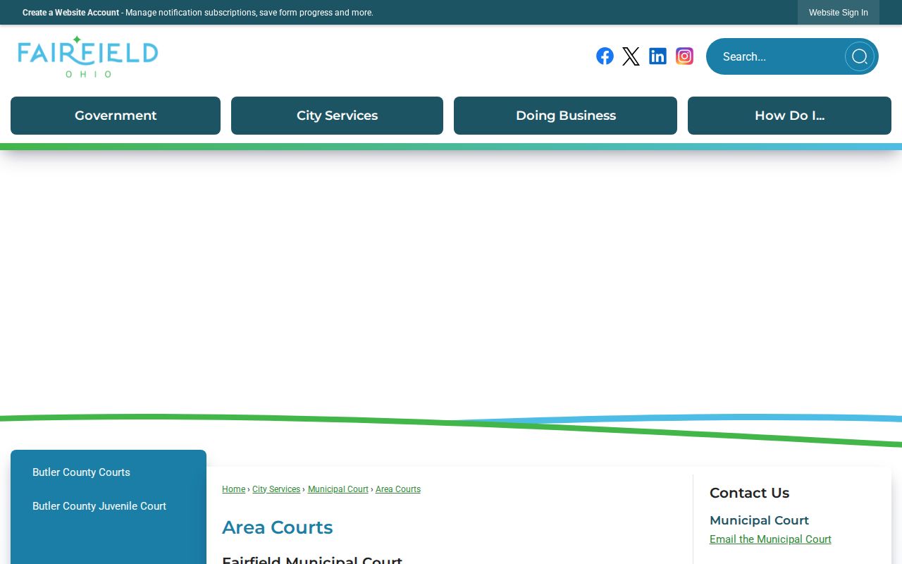 Fairfield Area Court record path after a Fairfield booking